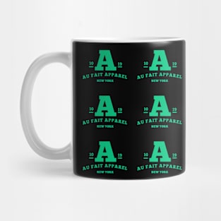 Aufait Green 1 9 logo New York Mug